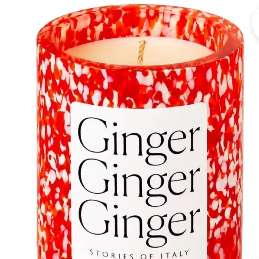 NWT Stories of Italy Murano Glass Macchia Su Macchia Ginger Scented Candle $218